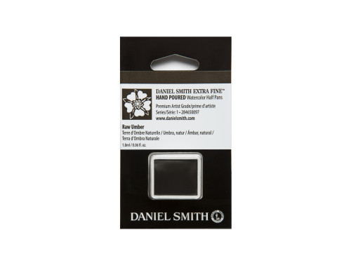 Extra Fine Watercolor paint half pan - Daniel Smith - Raw Umber