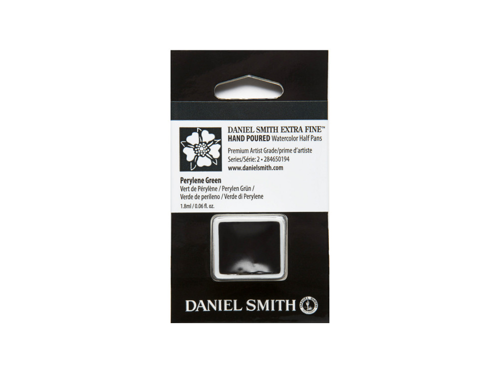 Extra Fine Watercolor paint half pan - Daniel Smith - Perylene Green