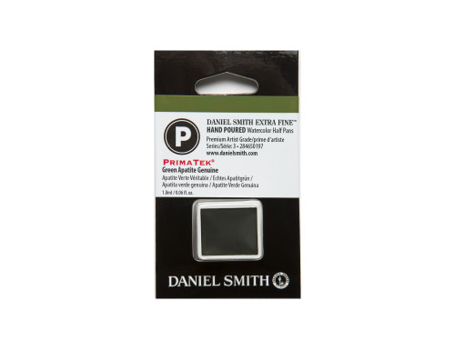 Extra Fine PrimaTek Watercolor paint half pan - Daniel Smith - Green Apatite Genuine