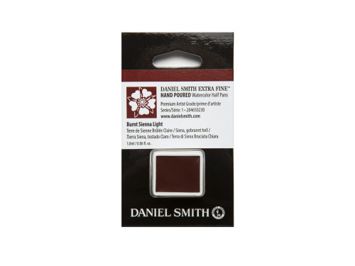 Extra Fine Watercolor paint half pan - Daniel Smith - Burnt Sienna Light
