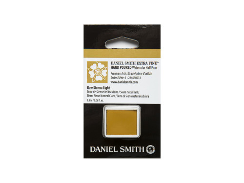 Extra Fine Watercolor paint half pan - Daniel Smith - Raw Sienna Light