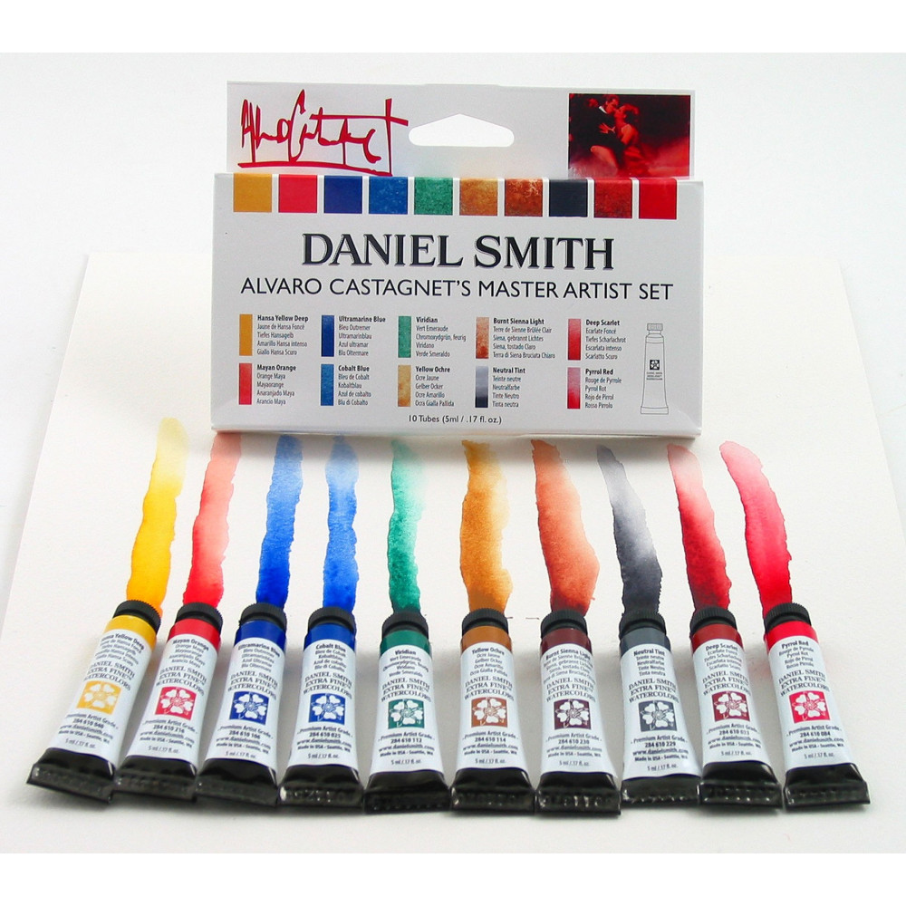 Extra Fine Watercolor paints Alvaro Castagnet's set - Daniel Smith - 10 x 5 ml