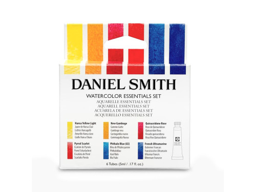 Zestaw akwareli Extra Fine Essentials - Daniel Smith - 6 kolorów x 5 ml