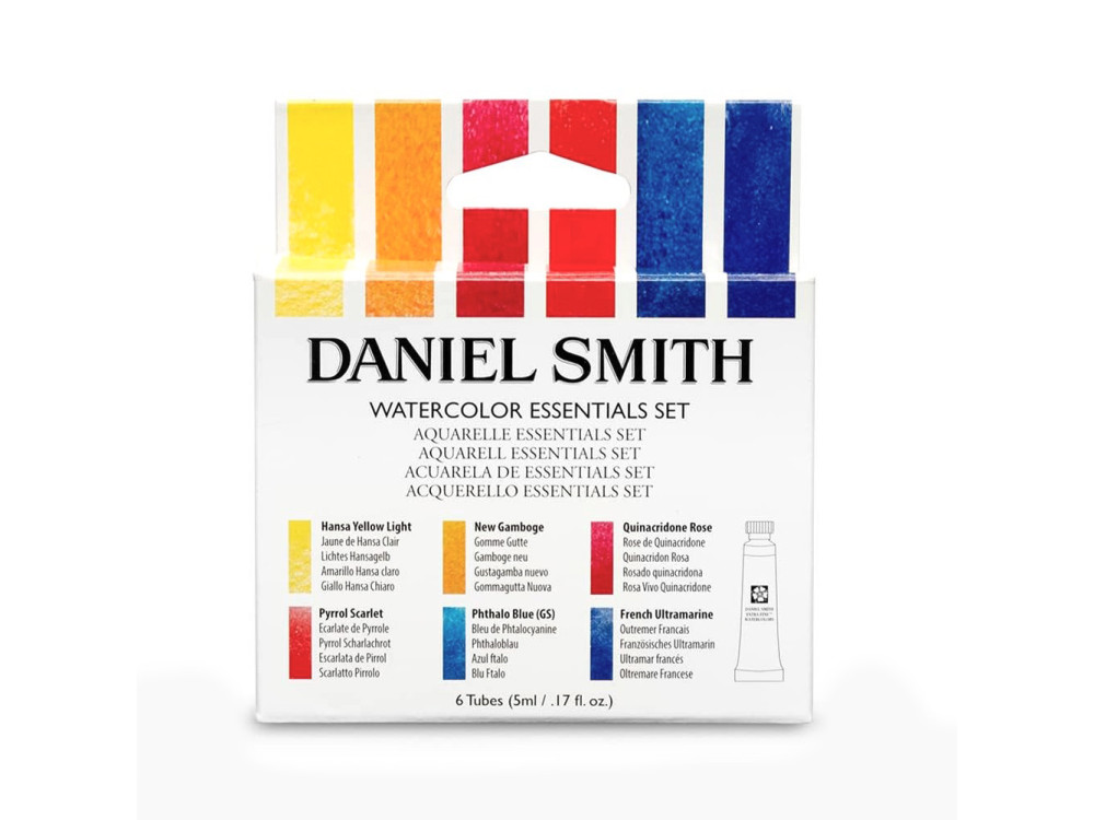 Zestaw akwareli Extra Fine Essentials - Daniel Smith - 6 kolorów x 5 ml