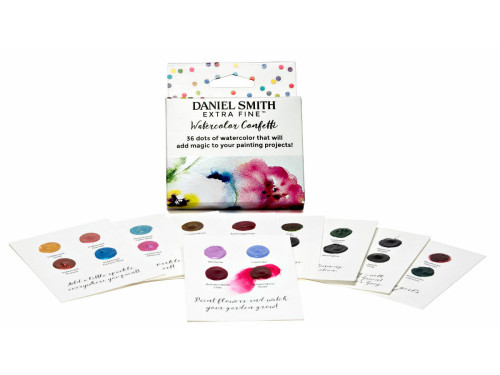 Extra Fine Watercolor paints Confetti Dot Card - Daniel Smith - 36 colors