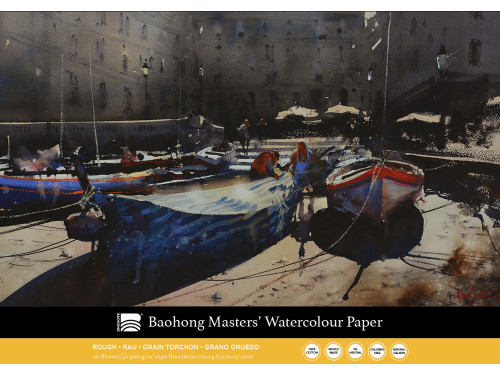 Master's watercolour paper pad 36 x 51 cm - Clairefontaine - rough, 300 g, 20 sheets