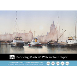 Master's watercolour paper pad 26 x 36 cm - Clairefontaine - cold pressed, 300 g, 20 sheets