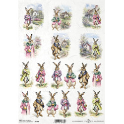 Papier do decoupage A4 - ITD Collection - ryżowy, R2366