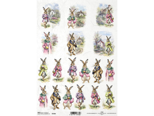 Papier do decoupage A4 - ITD Collection - ryżowy, R2366