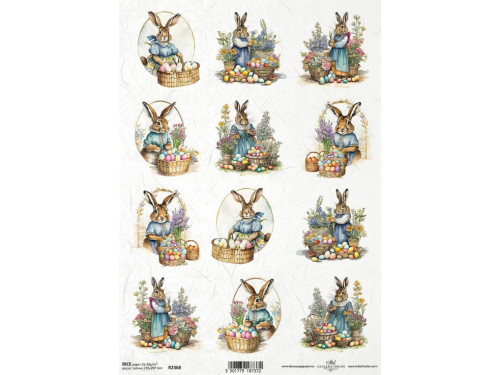 Papier do decoupage A4 - ITD Collection - ryżowy, R2368