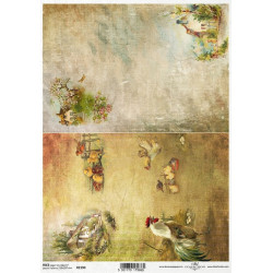 Papier do decoupage A4 - ITD Collection - ryżowy, R2190