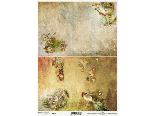 Decoupage paper A4 - ITD Collection - rice, R2190