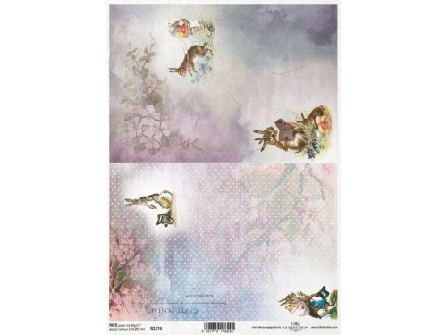 Decoupage paper A4 - ITD Collection - rice, R2174