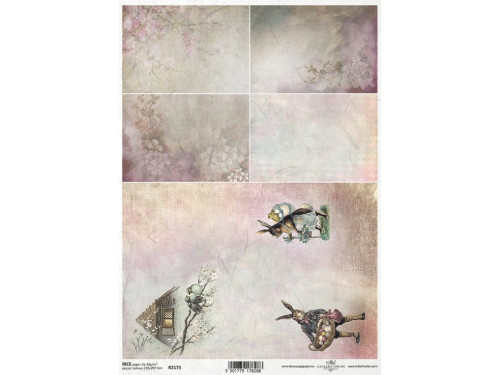 Decoupage paper A4 - ITD Collection - rice, R2173