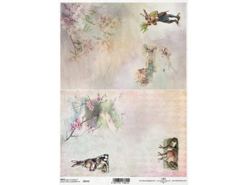 Decoupage paper A4 - ITD Collection - rice, R2172