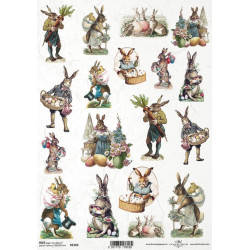Decoupage paper A4 - ITD Collection - rice, R2169