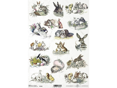 Decoupage paper A4 - ITD Collection - rice, R2168