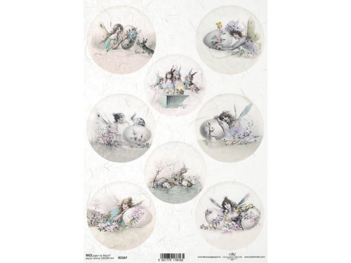 Decoupage paper A4 - ITD Collection - rice, R2167
