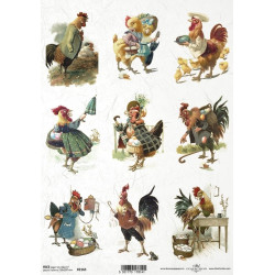 Decoupage paper A4 - ITD Collection - rice, R2165