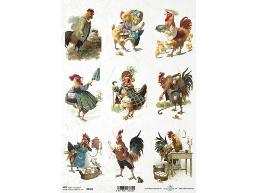 Papier do decoupage A4 - ITD Collection - ryżowy, R2165