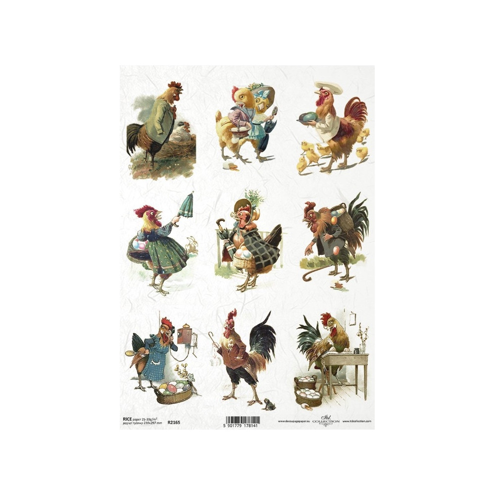 Decoupage paper A4 - ITD Collection - rice, R2165