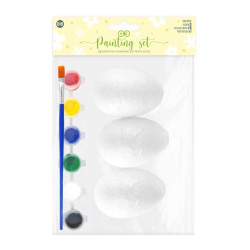 Decoration painting set Easter Eggs - 5 x 8 cm, 3 pcs.