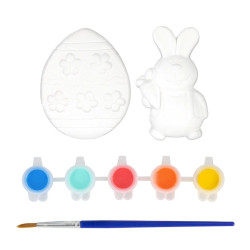 Set of plaster figures for painting Bunny and Egg - 2 pcs.