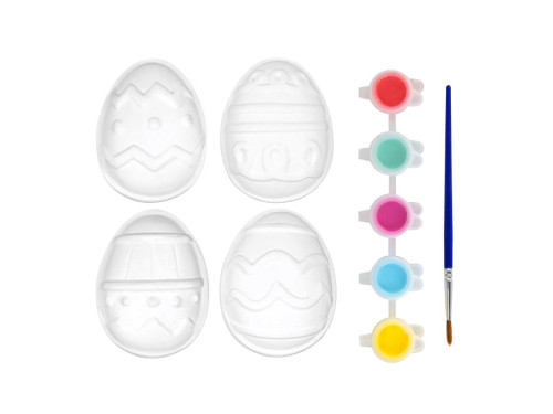 Set of plaster figures for painting Eggs - 4 pcs.