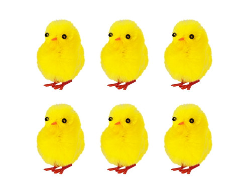Easter chicks - 3 cm, 6 pcs.