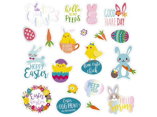 Easter stickers for kids - 20 pcs.