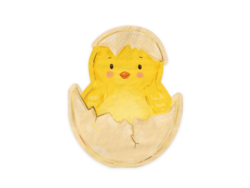 Easter napkins Chick in an egg shell - 10 pcs.