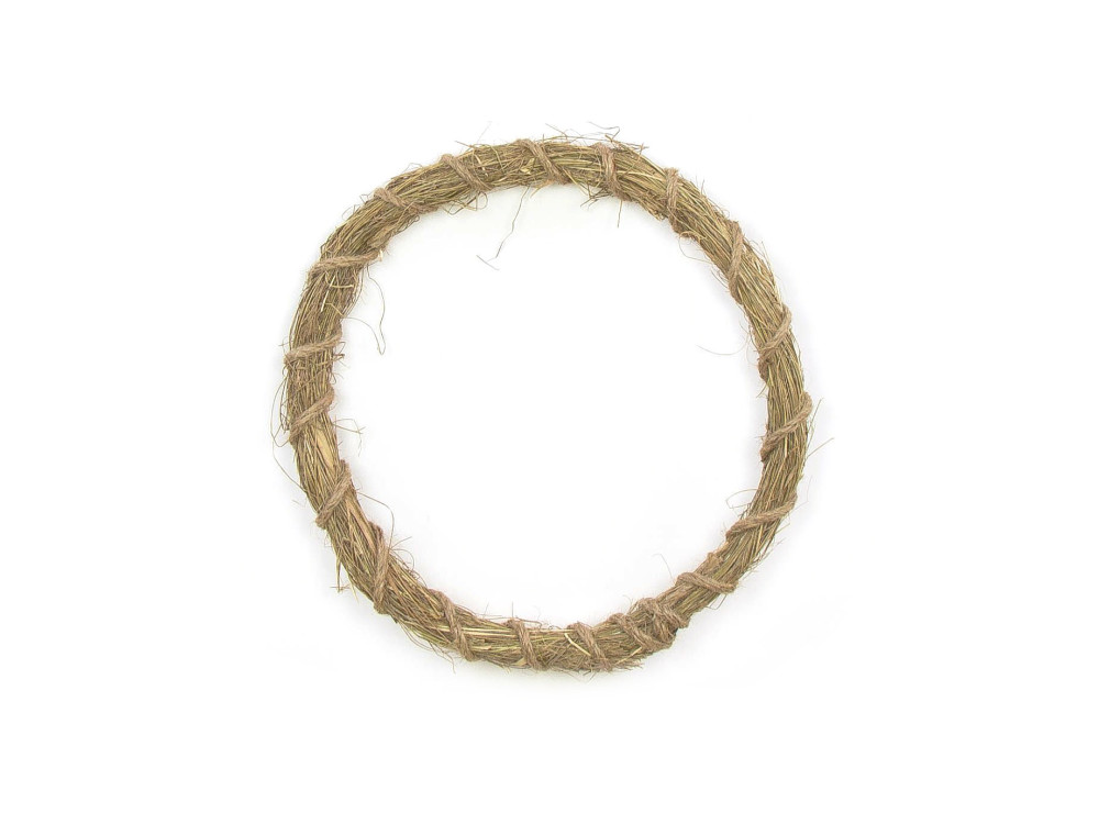 Hay wreath - brown, 32 cm