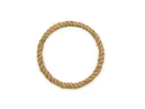 Jute string wreath - brown, 30 cm