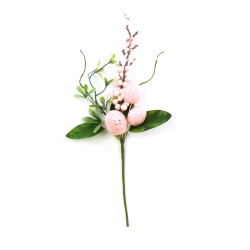 Easter branch with eggs - pink, 33 cm