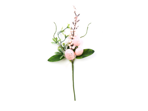 Easter branch with eggs - pink, 33 cm