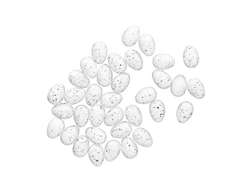 Easter eggs - white, 2,5 cm, 36 szt.