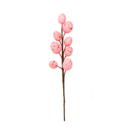 Easter branch with eggs - pink, 15 cm