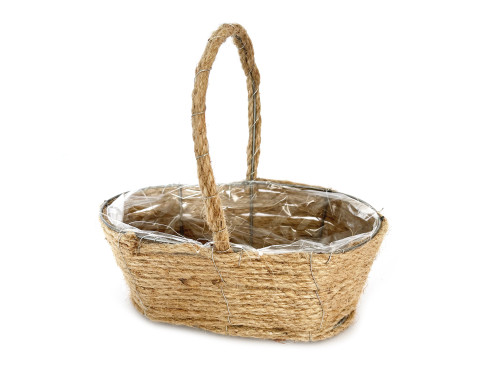 Easter basket - brown, 22 x 11 x 20 cm