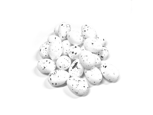 Styrofoam quail eggs - white, 3,5 cm, 25 pcs.