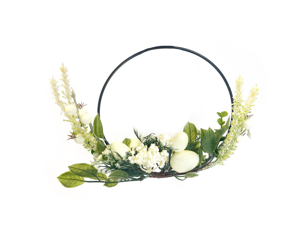 Easter wreath with eggs - yellow, 30 cm