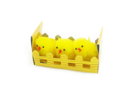 Easter chicks - 4 cm, 3 pcs.