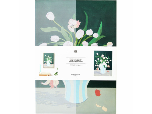 Set for painting by numbers - Rico Design - Tulips Bouquet