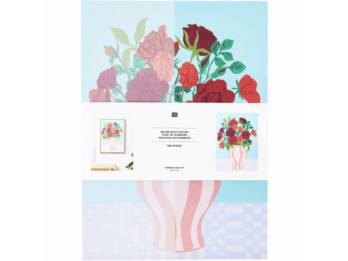 Zestaw do malowania po numerach - Rico Design - Red Roses