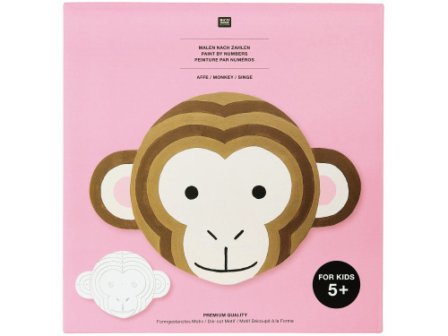 Zestaw do malowania po numerach - Rico Design - Monkey