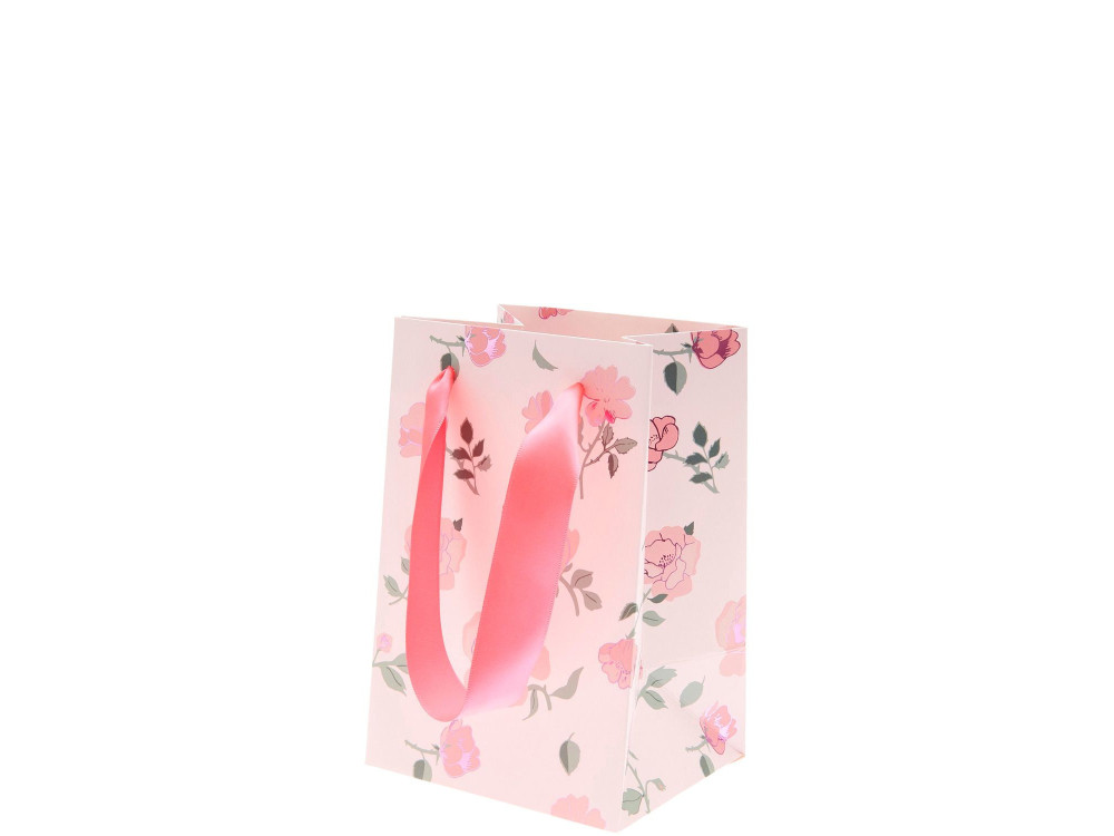 Paper gift bag Roses - Rico Design - 12 x 18 x 10 cm