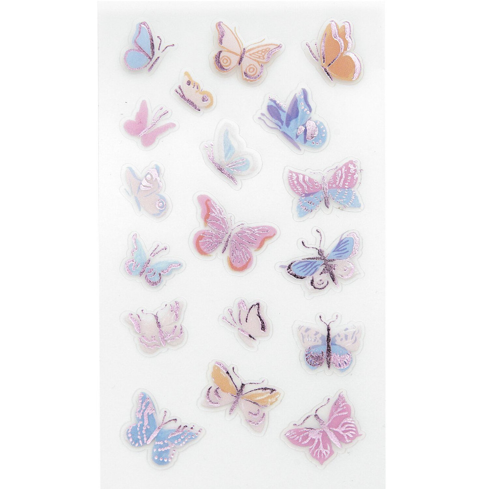 Foil stickers Butterflies - Paper Poetry - 72 pcs.