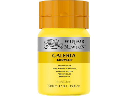 Acrylic paint Galeria - Winsor & Newton - 527, Process Yellow, 250 ml