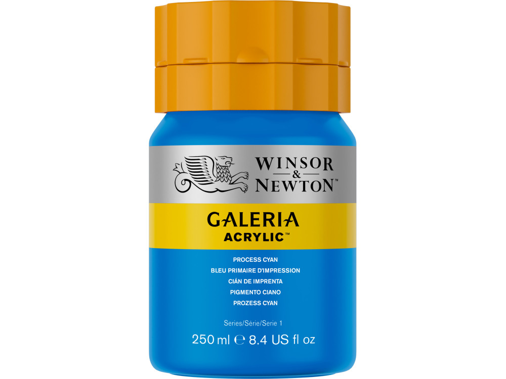 Acrylic paint Galeria - Winsor & Newton - 535, Process Cyan, 250 ml