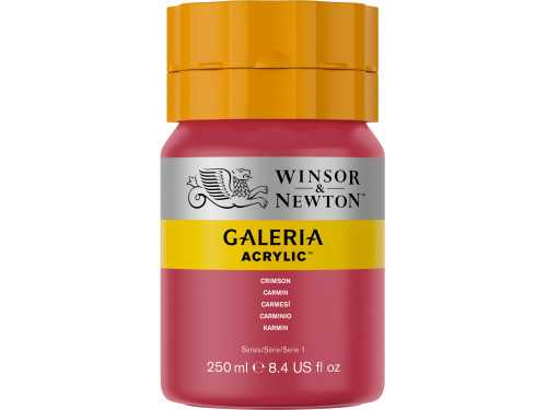 Farba akrylowa Galeria - Winsor & Newton - 203, Crimson, 250 ml