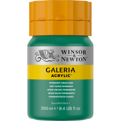 Acrylic paint Galeria - Winsor & Newton - 482, Permanent Green Deep, 250 ml